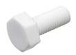 Polycarbonate Hexagon Head bolt M12 45mm (White) (25pcs/bag)