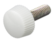 Polycarbonate White Knurled (steel) M3 12mm (1000pcs/bag)