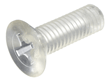Polycarbonate Flat Head Screw (Phillips) M4 14mm (1000pcs/bag)
