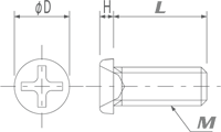 PEEK Micro Pan Head Screw (phillips) M1.4 3.5mm (100pcs/bag)